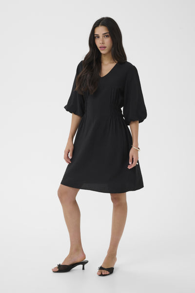 ROBE KAFFE "NEEMA" BLACK DEEP