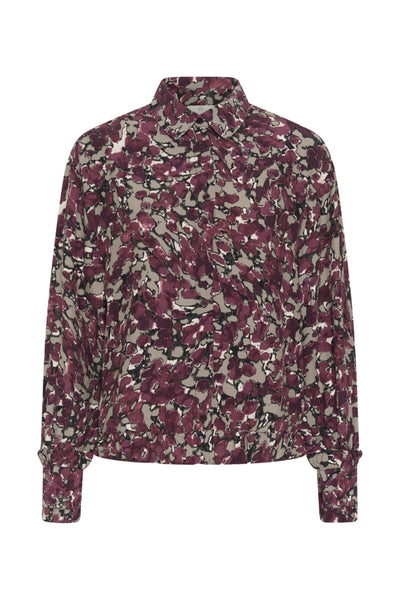 CHEMISE KAFFE "MEGHAN" FUDGE ABSTRACT ANIMAL