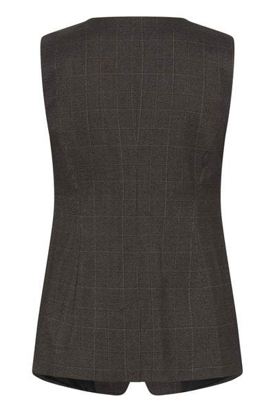 VESTE KAFFE "LENORA" DARK GREY CHECK