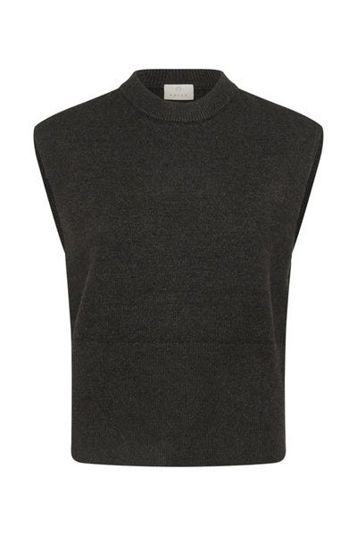 DÉBARDEUR KAFFE "BARBARA" DARK GREY MELANGE