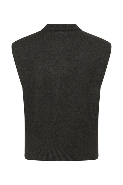 DÉBARDEUR KAFFE "BARBARA" DARK GREY MELANGE