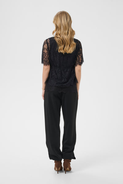 BLOUSE CREAM "SAFFRON" PITCH BLACK