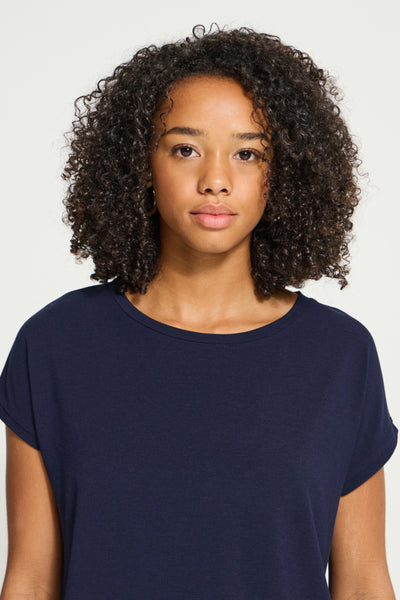 T-SHIRT ICHI "REBELLY" MARITIME BLUE