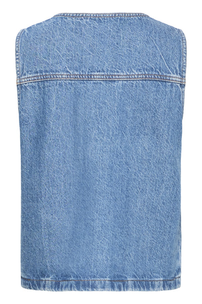 VESTE ICHI "PAMILA" MEDIUM BLUE