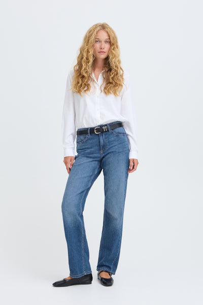 JEANS B.YOUNG  "KAJANE STRAIGHT"  MIDIUM BLUE DENIM