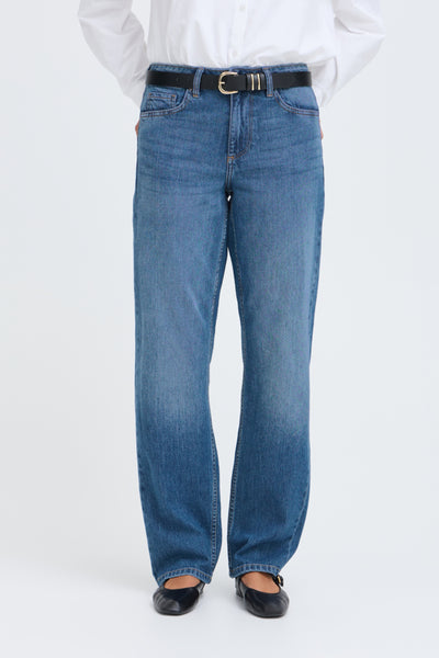 JEANS B.YOUNG  "KAJANE STRAIGHT"  MIDIUM BLUE DENIM