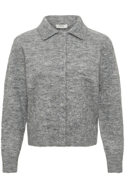 CARDIGAN B.YOUNG "MINUA" MID GREY MELANGE