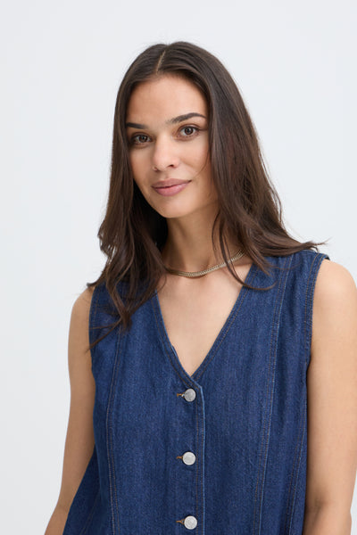 ROBE B.YOUNG "LEONE" DARK BLUE DENIM