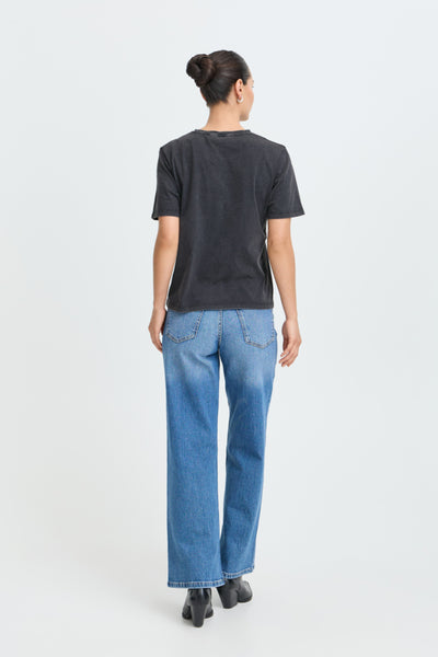 T-SHIRT B.YOUNG "SOLKO FLORAL" ASPHALT