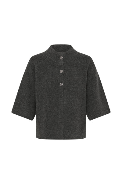 CARDIGAN B.YOUNG "OTAJA" DARK GREY MELANGE