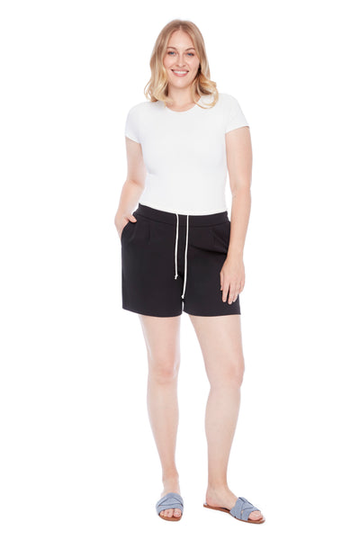 SHORT ILTM "FIONA VEGAN SILK" BLACK (256025)