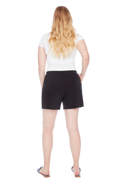SHORT ILTM "FIONA VEGAN SILK" BLACK (256025)