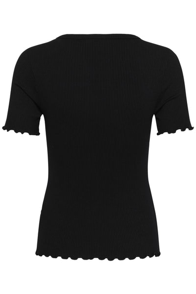 T-SHIRT SAINT-TROPEZ "OLALIA" BLACK