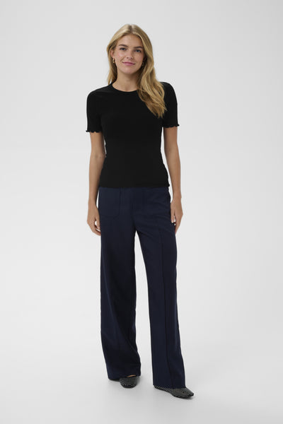 T-SHIRT SAINT-TROPEZ "OLALIA" BLACK