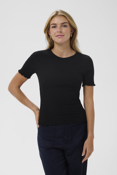 T-SHIRT SAINT-TROPEZ "OLALIA" BLACK
