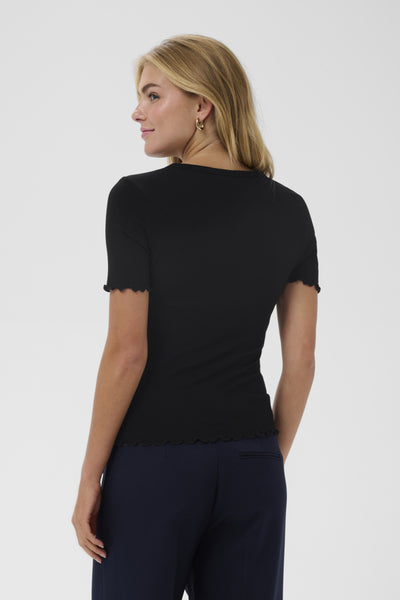 T-SHIRT SAINT-TROPEZ "OLALIA" BLACK