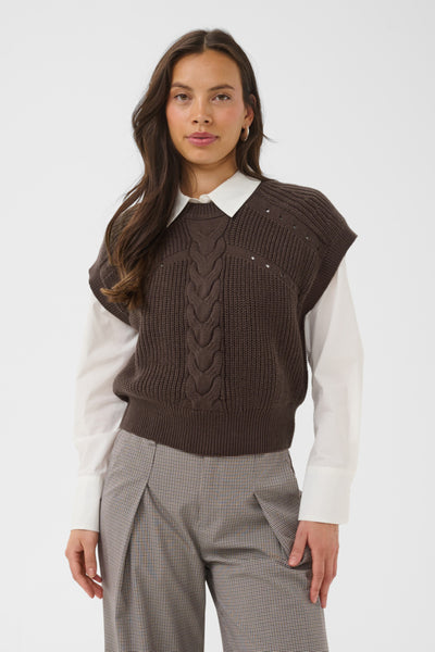 DÉBARDEUR SAINT-TROPEZ "TRUNE" CHOCOLATE BROWN (30515465)