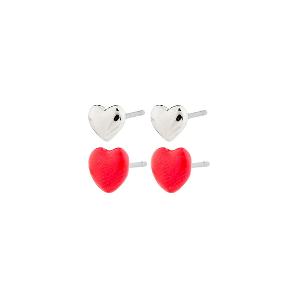 BOUCLES D'OREILLES PILGRIM  "MAEVE DUO" SILVER (602516303)