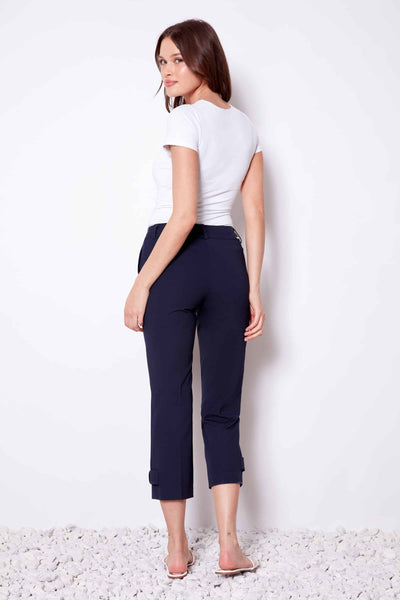 PANTALON CROP UP! "PULL-ON" NAVY (68505)