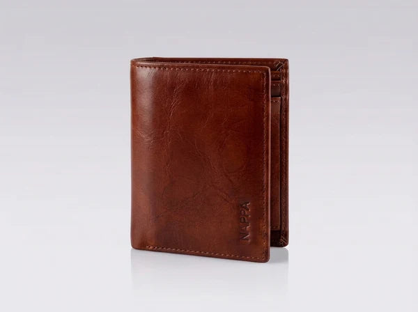 PORTE-FEUILLE NAPPA "SKINNY SLEEVE" BRANDY