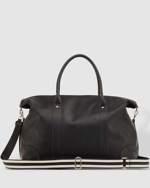SAC DE VOYAGE LOUENHIDE "ALEXIS STRIPE" BLACK
