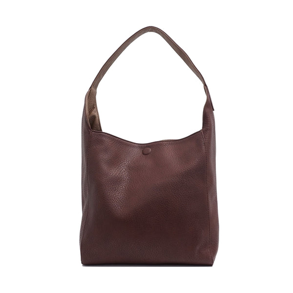 SAC HOBO RÉVERSIBLE  S-Q "KENDRA 2 DANS 1" BITTER CHOCOLATE / FOSSIL