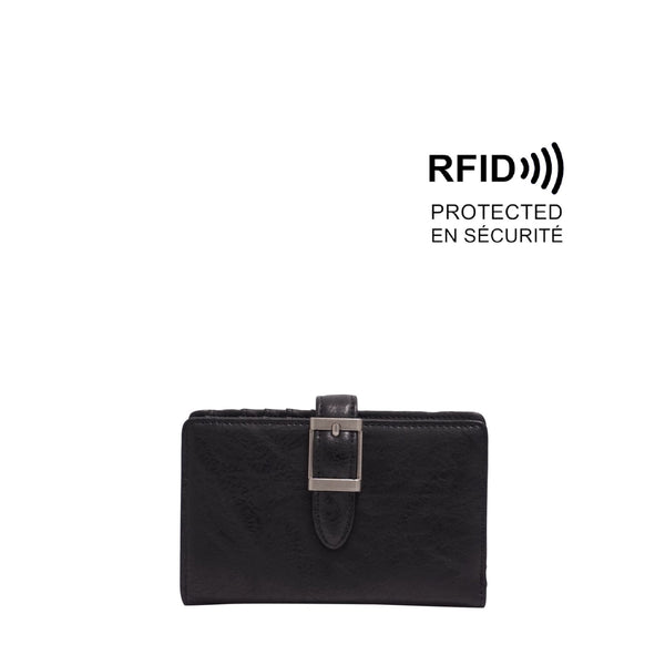 PORTEFEUILLE S-Q "MIRABELLA" BLACK