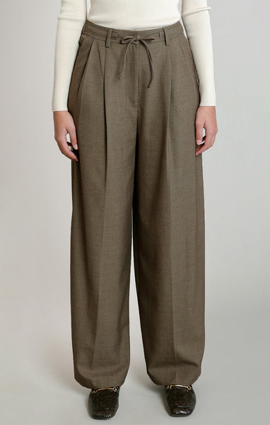 PANTALON DEX "LACET" DK TAUPE (2822714)