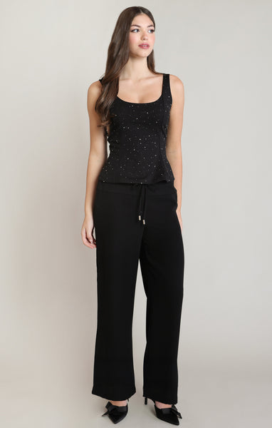 CAMISOLE DEX "EMBELLISHED TOP" BLACK (2824005)