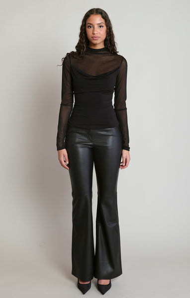 CHANDAIL DEX "SHEER COWL TOP" BLACK (2824021)