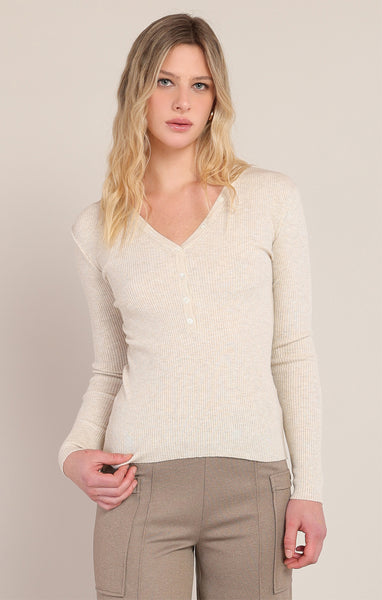 CHANDAIL ROOM 34 "RIB" CREAM HEATHER (2827025)