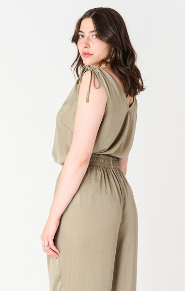 CAMISOLE BLACK TAPE ''CORDON'' SOFT SAGE (2523537)
