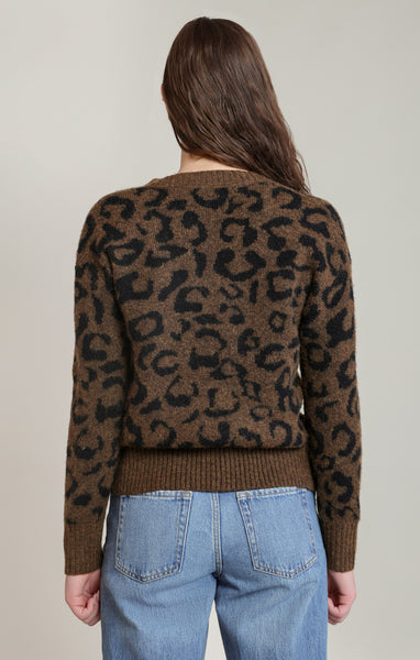 CHANDAIL DEX "LEOPARD V-NECK" BROWN & BLACK (2827036)