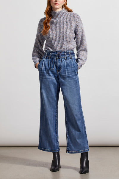 JEANS TRIBAL "BROOKE PAPERBAG WIDE" BLUE GLOW