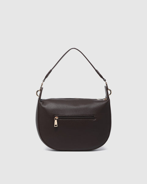 SAC À BANDOULIÈRE LOUENHIDE "GEORGINA" CHOCOLATE
